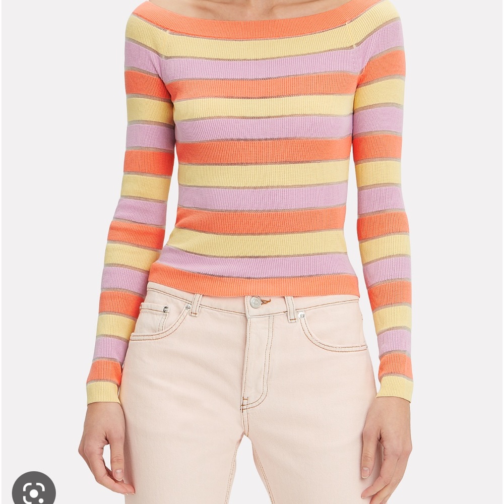 Intermix Delia Striped Knit Top